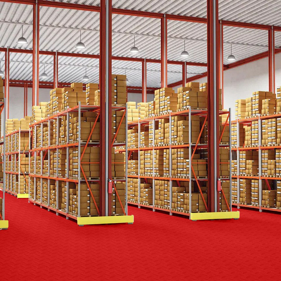 Garage Flooring Mat Roll Trailer Floor Protecting Covering Raised Mat Non-Slip