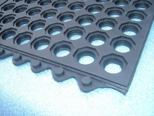 14mm Grass Rubber Mat Interlocking Gateway Golf Course Playground Safety Mats