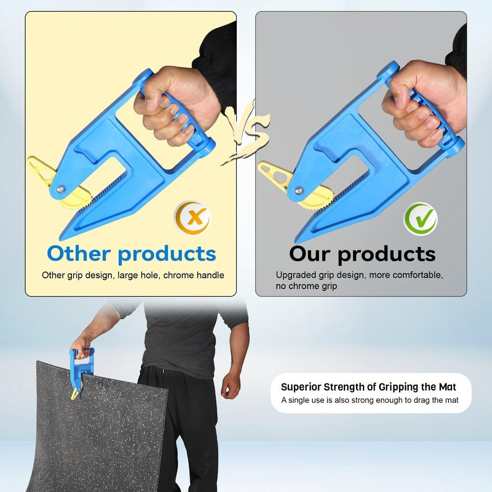 Heavy Duty Mat Gripper Tool - 2 Pack for Horse Stalls, Gym, Barn & Trailer