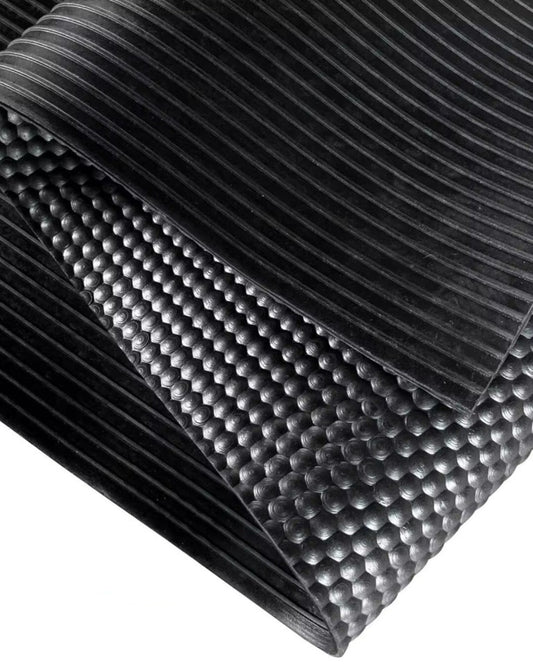 Heavy Duty Rubber Flooring Roll 10mm 2.4mx10m HammerTop Mat | Industrial, Gym...
