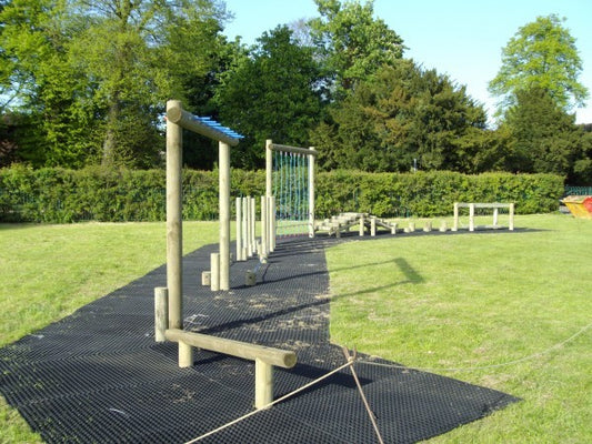 Heavy Duty Rubber Grass Mat Outdoor Safety Flooring Playground Golf Walkway x 3