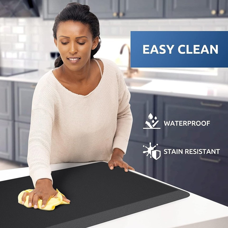 1/2 Inch Cushioned Kitchen Rug Anti Fatigue Waterproof, Non Slip Mat 17.3"x28"