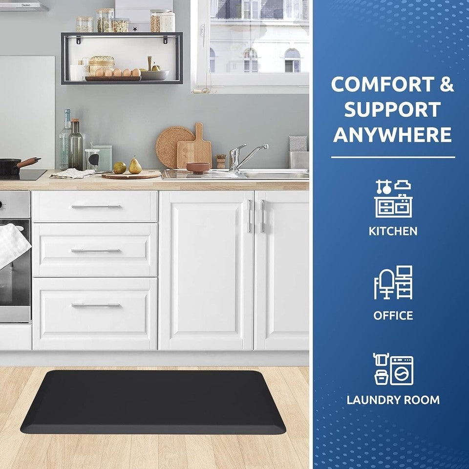 1/2 Inch Cushioned Kitchen Rug Anti Fatigue Waterproof, Non Slip Mat 17.3"x28"