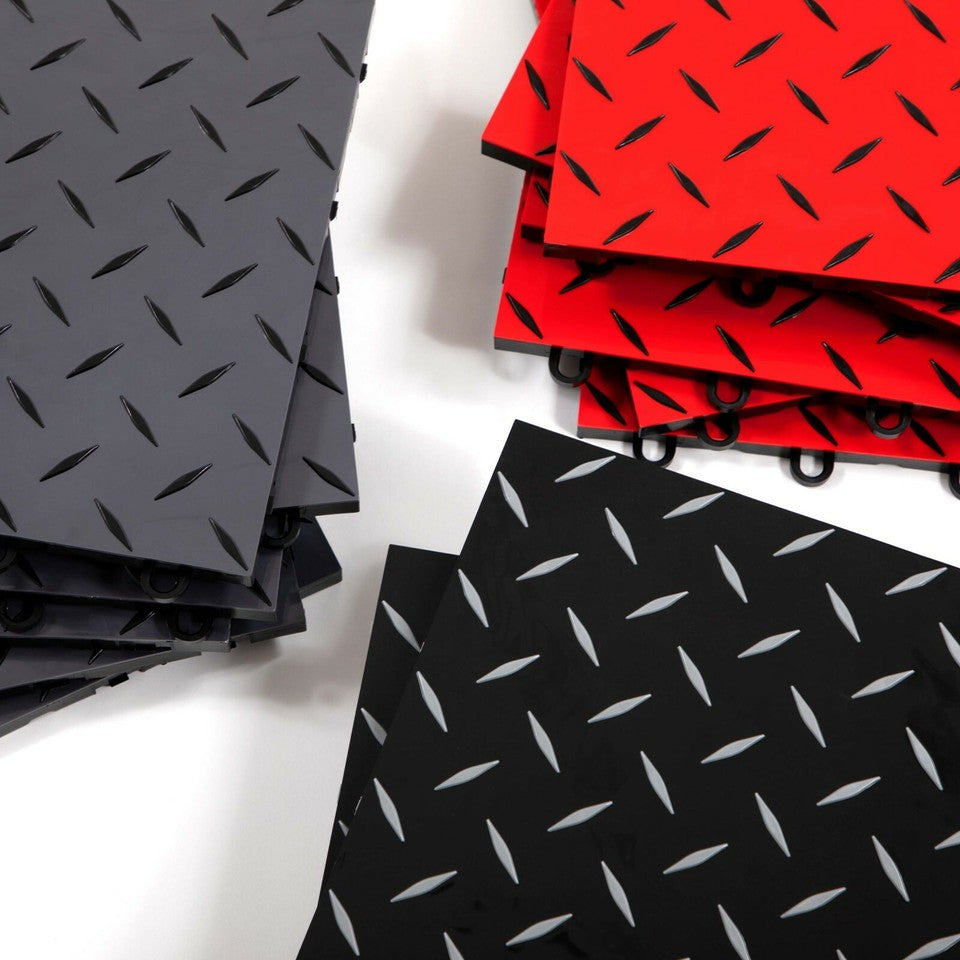 Nitro Pro Interlocking Garage Floor Tiles 12"x12",40 Pack,40 sqft