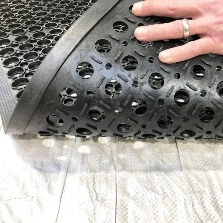 SMALL Outdoor Rubber Entrance Mats Anti Slip Drainage Door Mat Flooring 0.6x0.9