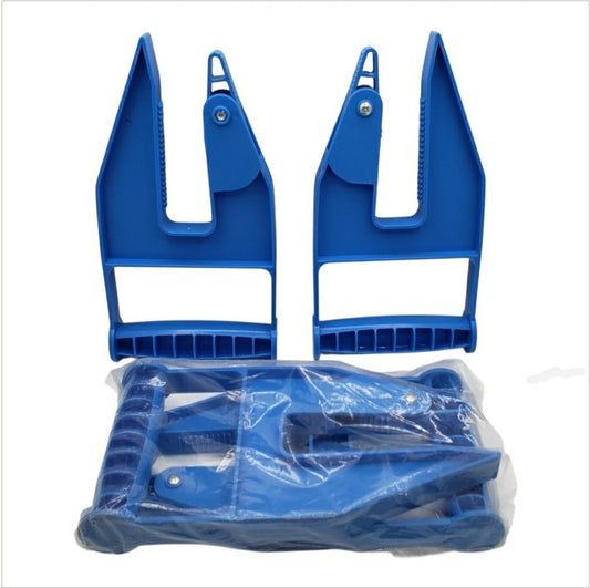 4 Pack Blue Mat Movers Tool, Heavy Duty Mat Grippers for Horse Stalls (2 Sets)