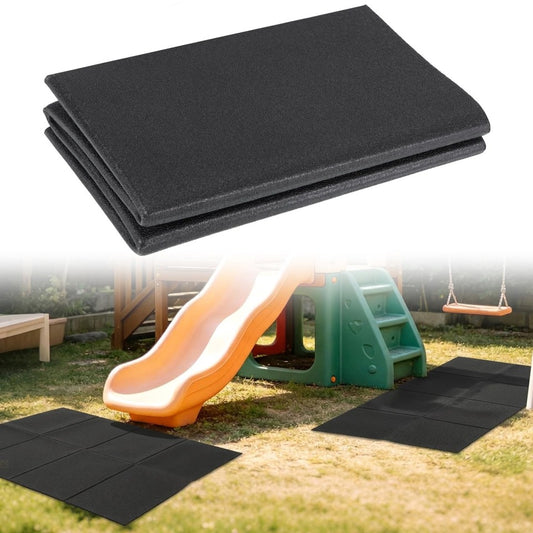 Rainmae 2 Pcs Foldable Outdoor Playground Mats Outdoor Play Mat High Density