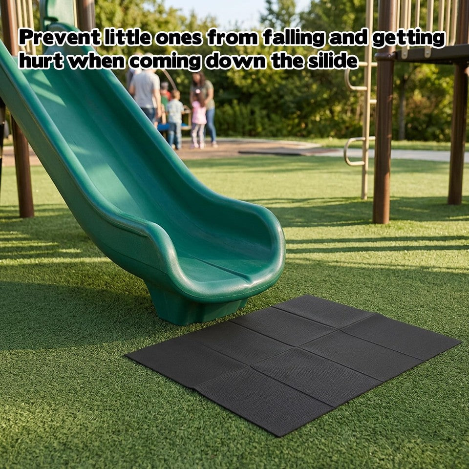 Rainmae 2 Pcs Foldable Outdoor Playground Mats Outdoor Play Mat High Density