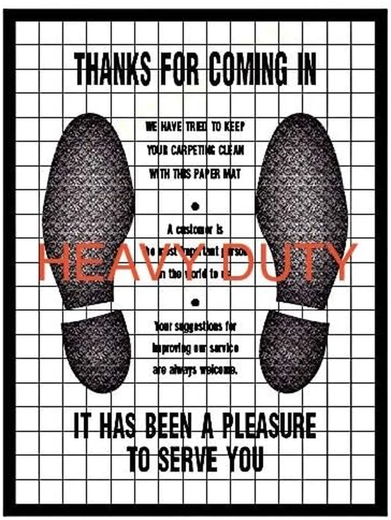 Premium Heavy Duty Disposable Automotive Floor Mats - Case of 250