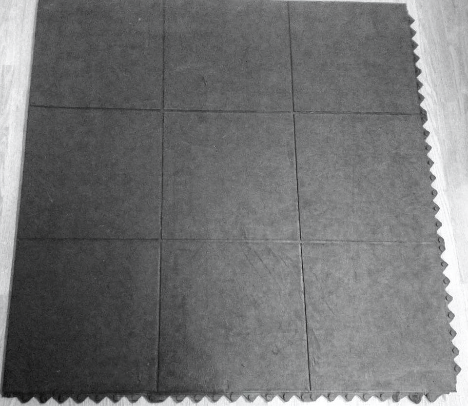 Rubber Gym Mat Floor Tiles | Heavy Duty 16mm Thick Interlocking 900mm Free POST