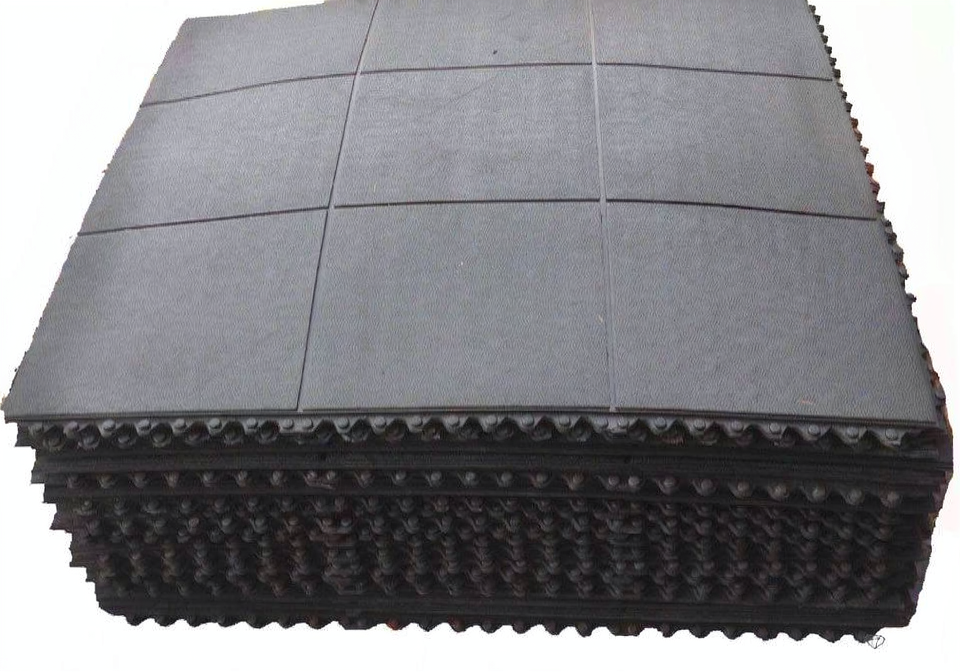 Rubber Gym Mat Floor Tiles | Heavy Duty 16mm Thick Interlocking 900mm Free POST