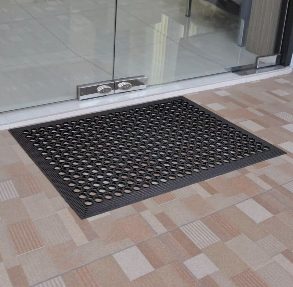 Rubber Mat Indoor/Outdoor Commercial Restaurant anti Fatigue Rubber Drainage mat