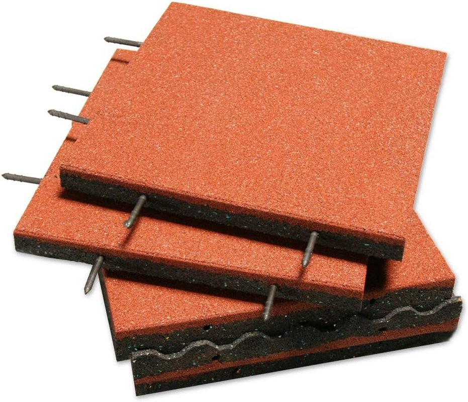 Eco-Safety Interlocking Playground Tiles - 8 Pack - Blue - 21.1 Sq Ft Coverage