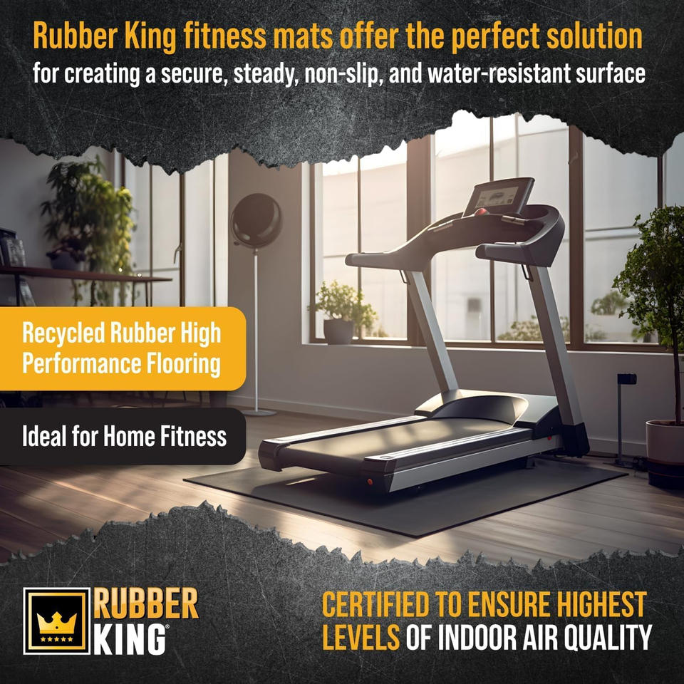 Eco-Friendly Non-Slip Rubber Exercise Mat for Home Gym & Outdoor Workouts