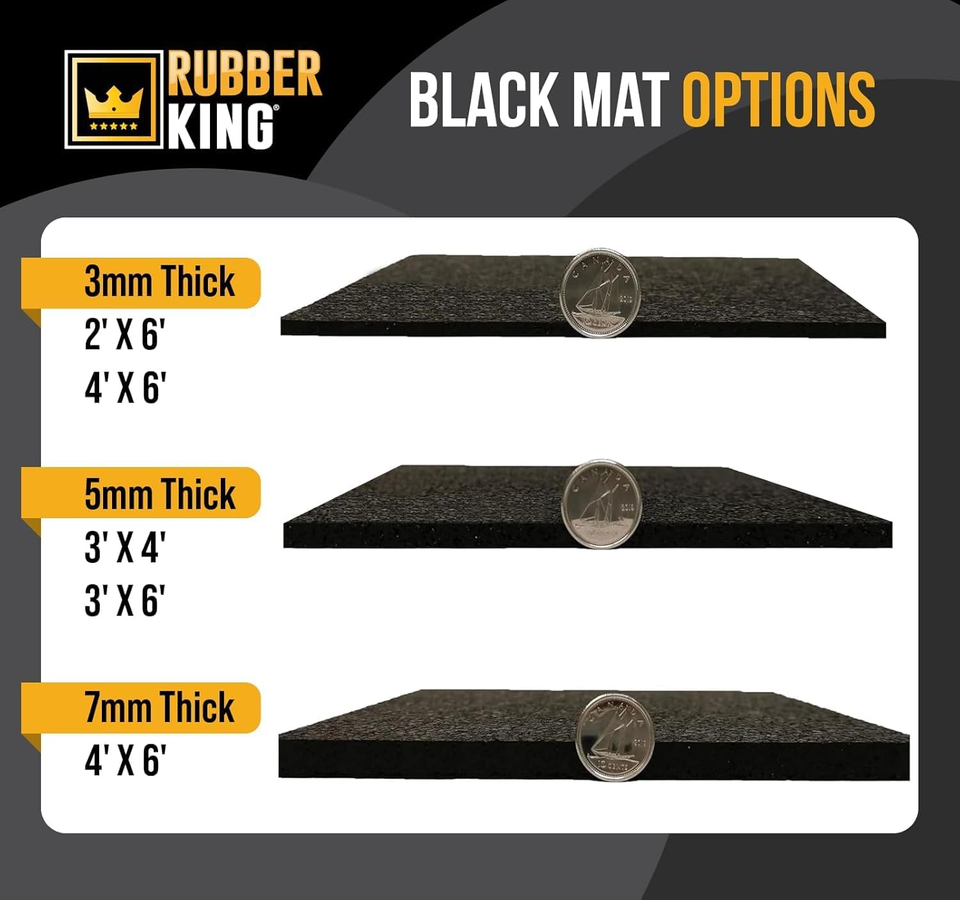 Eco-Friendly Non-Slip Rubber Exercise Mat for Home Gym & Outdoor Workouts