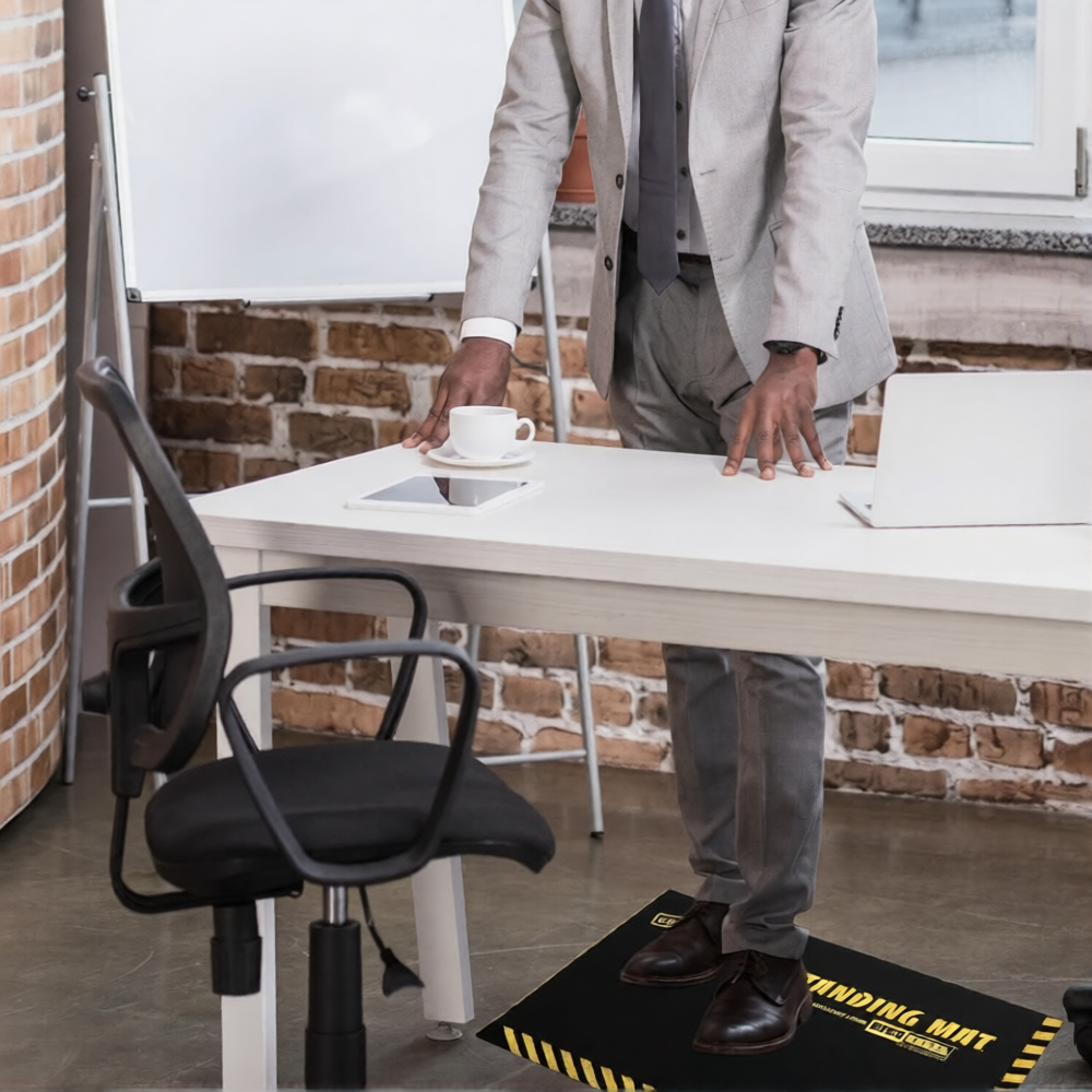 Standing Mat 16" x 28" x 1" Thick Industrial Anti-Fatigue Floor Mat
