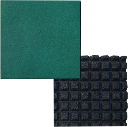 Ultra Thick Interlocking Rubber Tiles - 20" x 20" for Outdoor Play & Gym