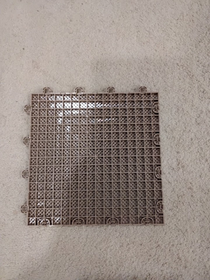 interlocking garage floor tiles, New. 12x12,slightly Less Than Half Inch Thick